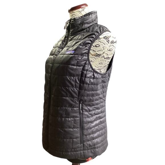 Patagonia Women's Nano Puff Vest "cloudmed" logo embroidered on the left chest M - Picture 3 of 7